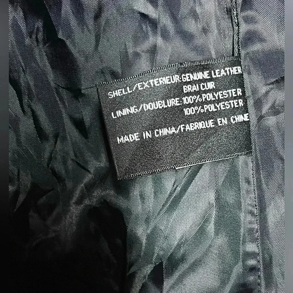 DKNY | Genuine Leather Biker Jacket | Rocker 🎸 | Women’s L - Picture 6 of 6